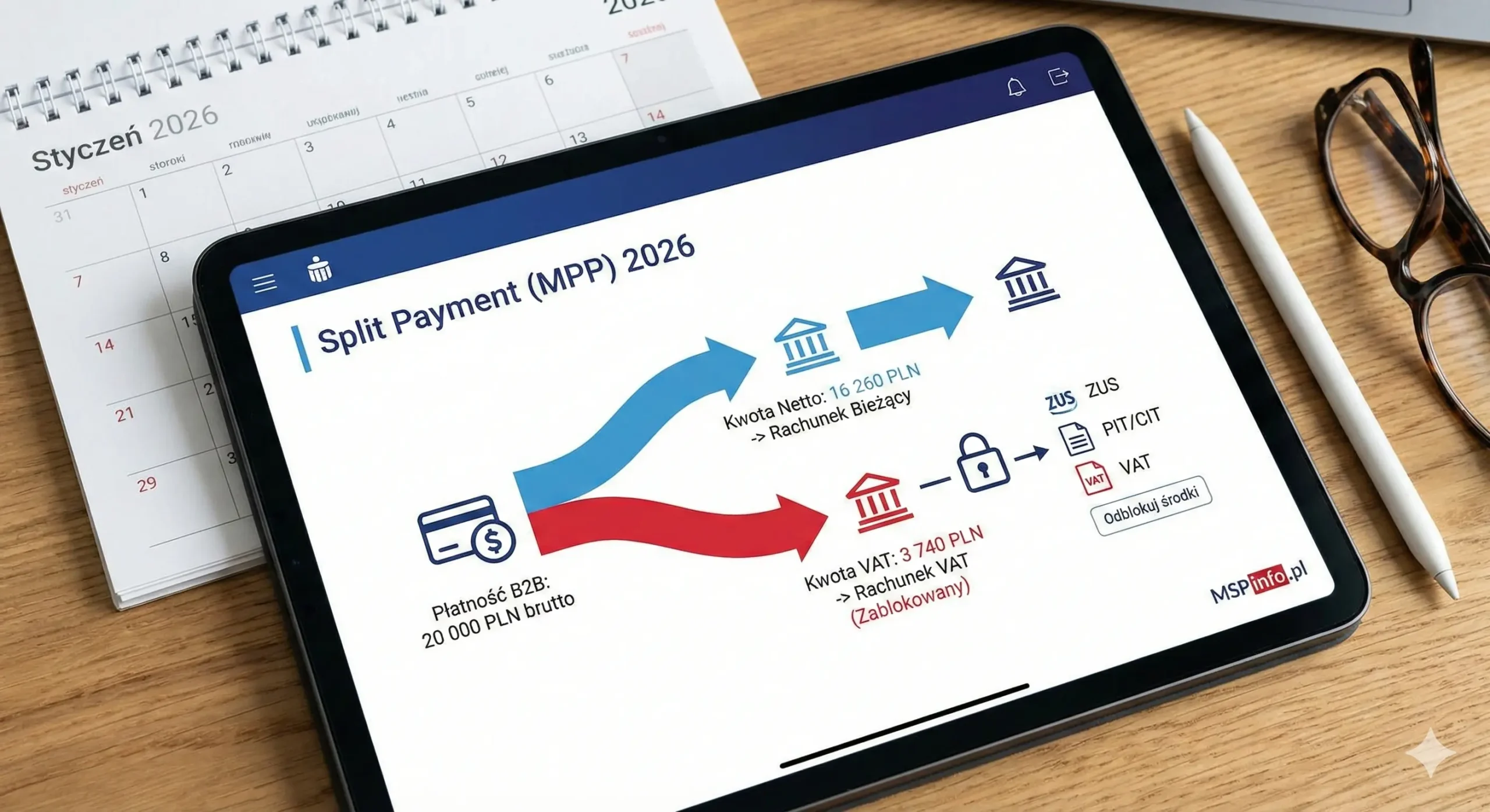 Split Payment 2026: Kiedy dzielimy płatność i jak uwolnić gotówkę z rachunku VAT?